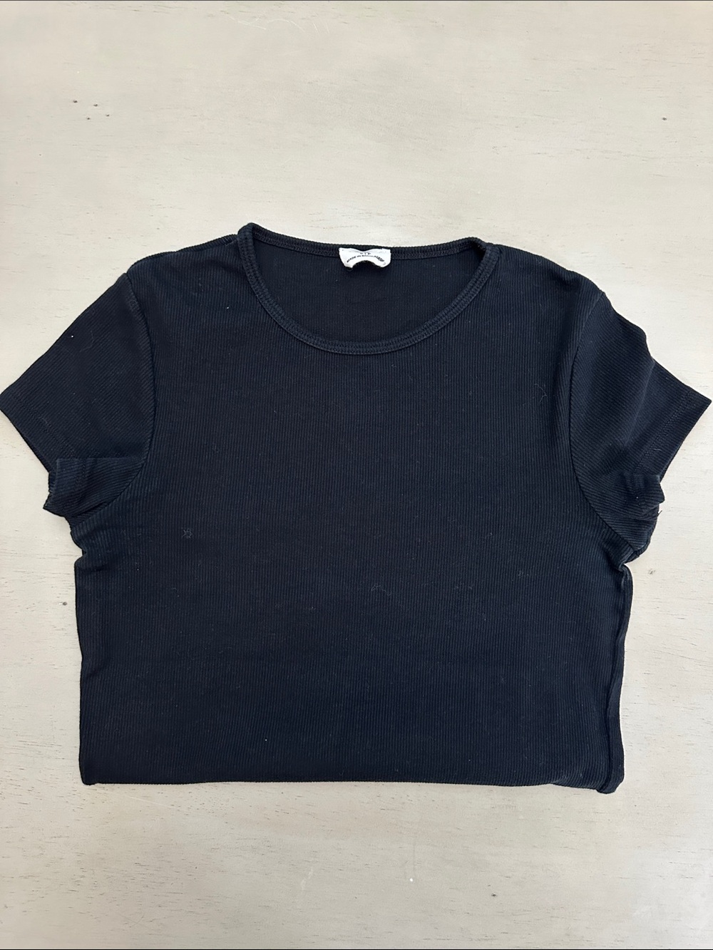 Cotton On "The One" Organic Ribbed Crew Neck Short Sleeve Tee - small